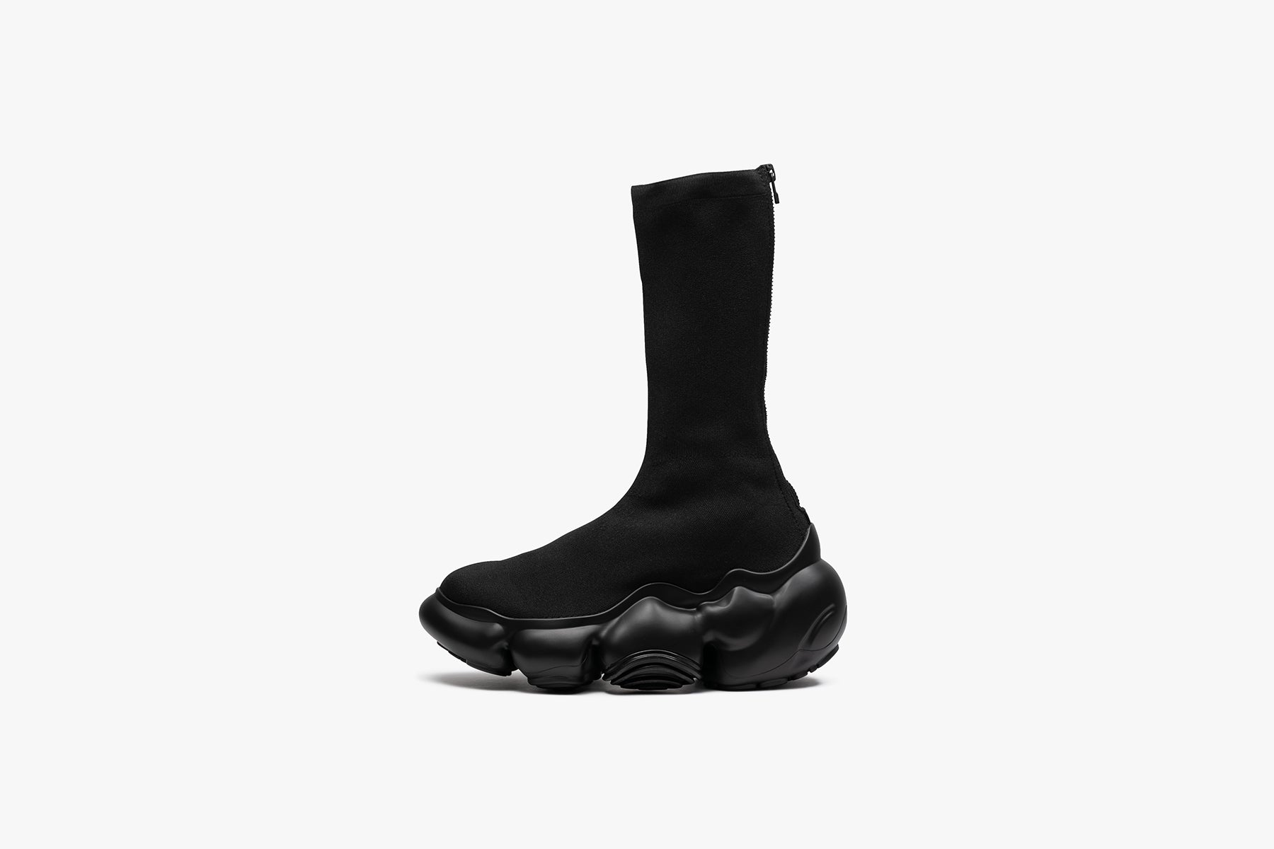 grounds MOOPIE KNIT BOOTS BLACK / BLACK MATTE