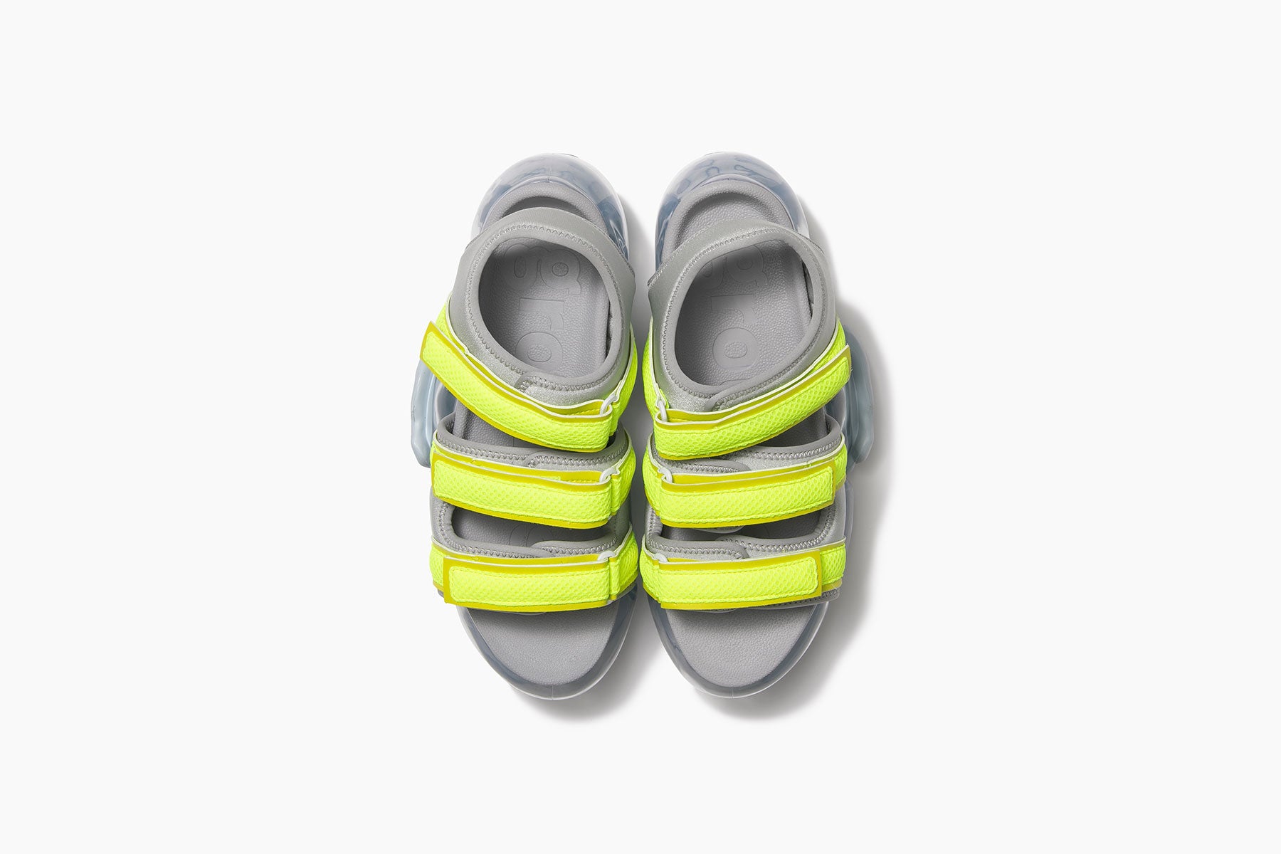 grounds MOOPIE CATERPILLAR SANDAL NEON YELLOW / ICEGRAY