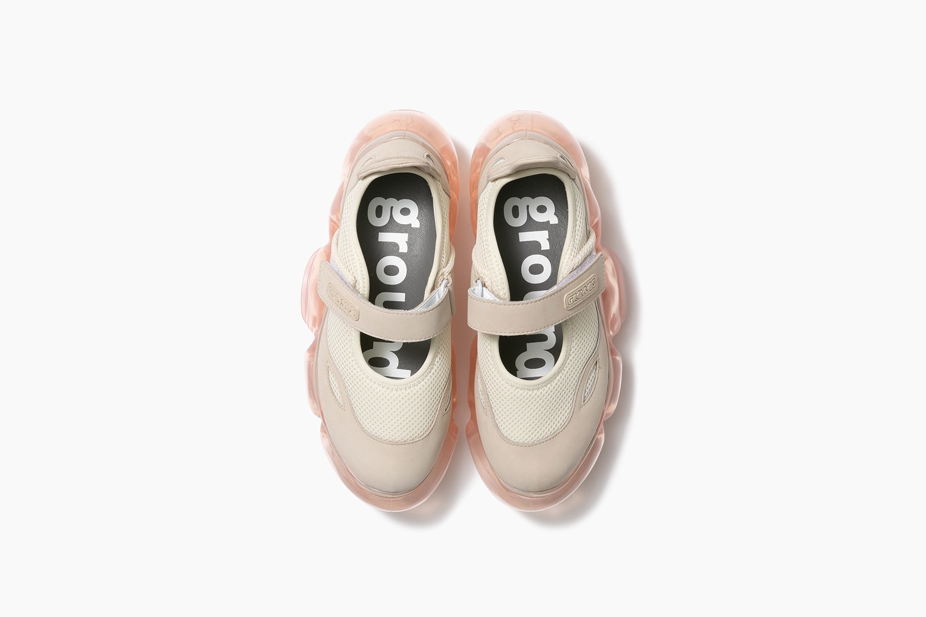 grounds MOOPIE MARY JANE CREAM / PALE PINK