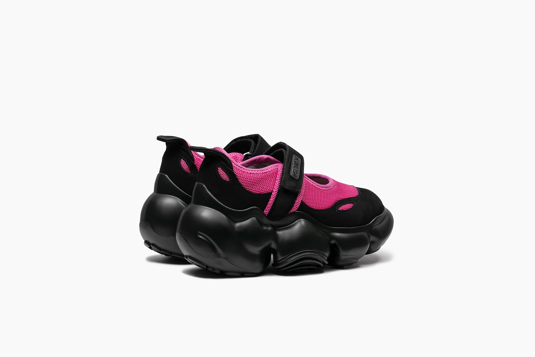 grounds MOOPIE MARY JANE MAGENTA BLACK / BLACK SOLID MATTE