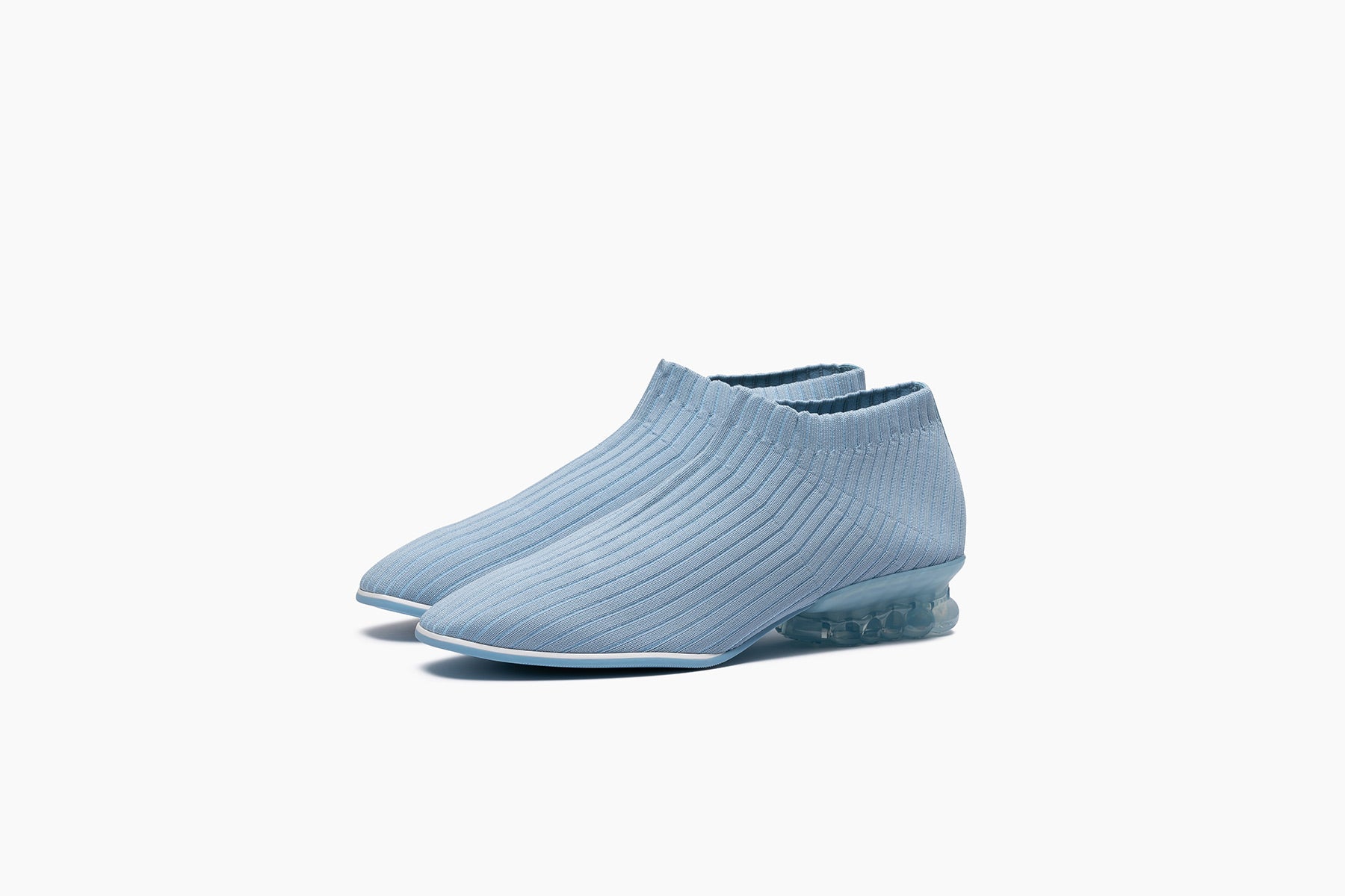 grounds BABY JEWELRY RIB SOCK SHORT　GRAY SKY / ICE