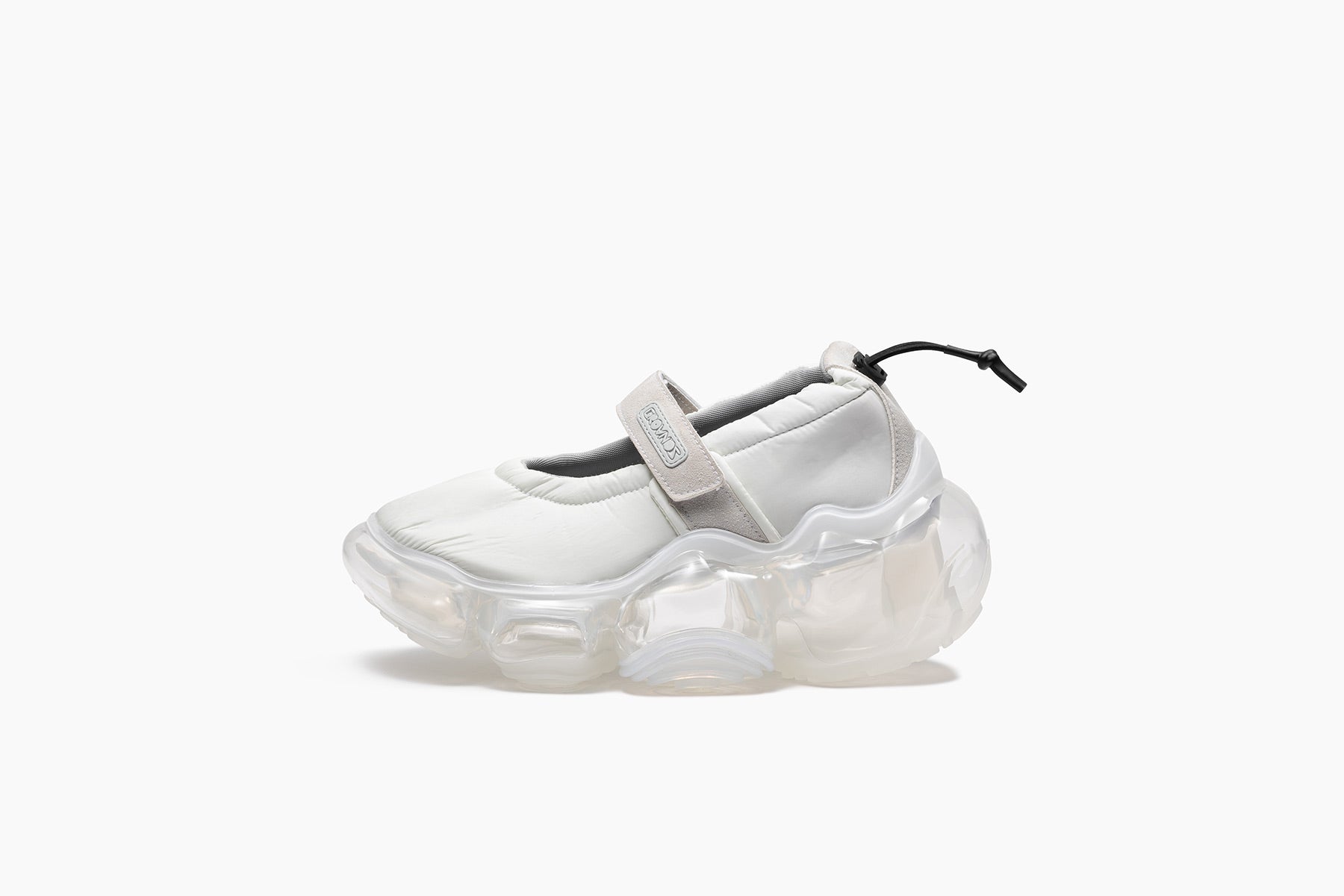 grounds MOOPIE STRAP PUMPS　WHITE GRAY / CLEAR