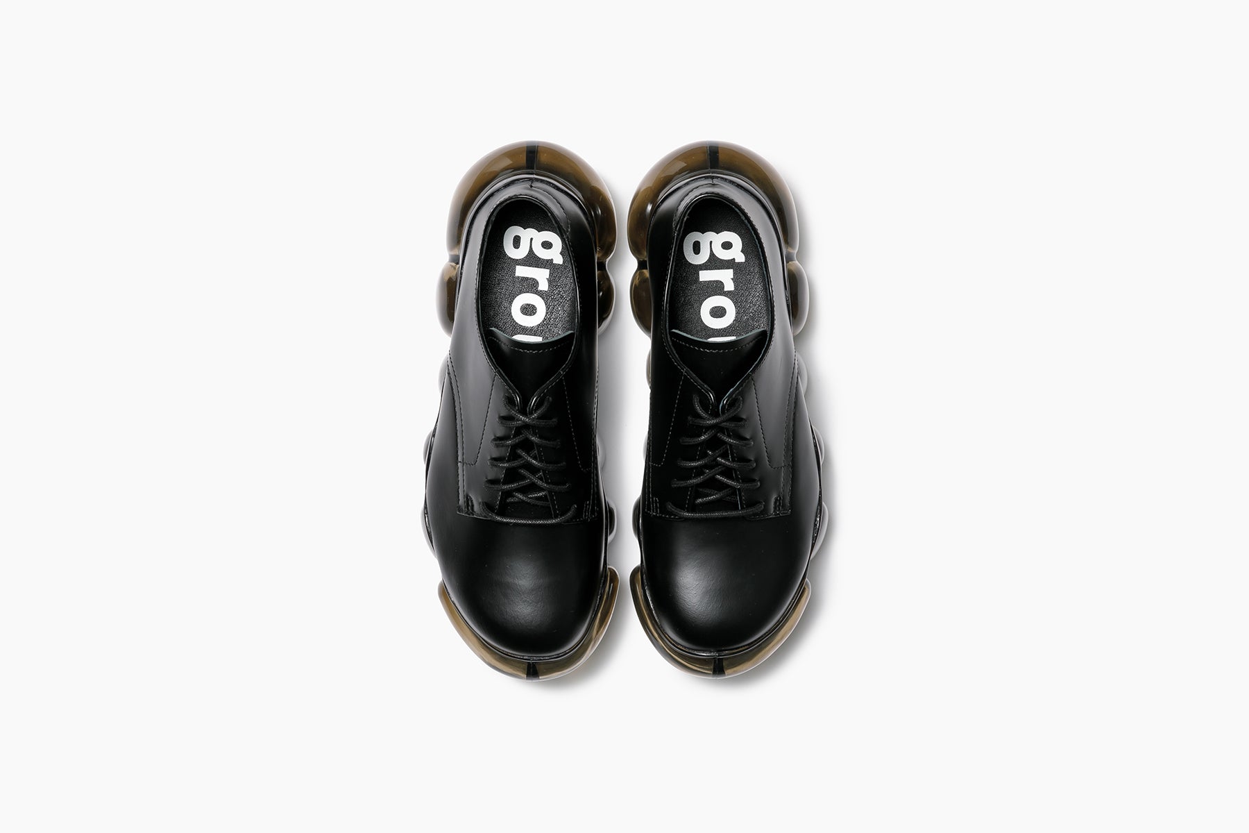 grounds JEWELRY PLAIN TOE　BLACK / BLACK
