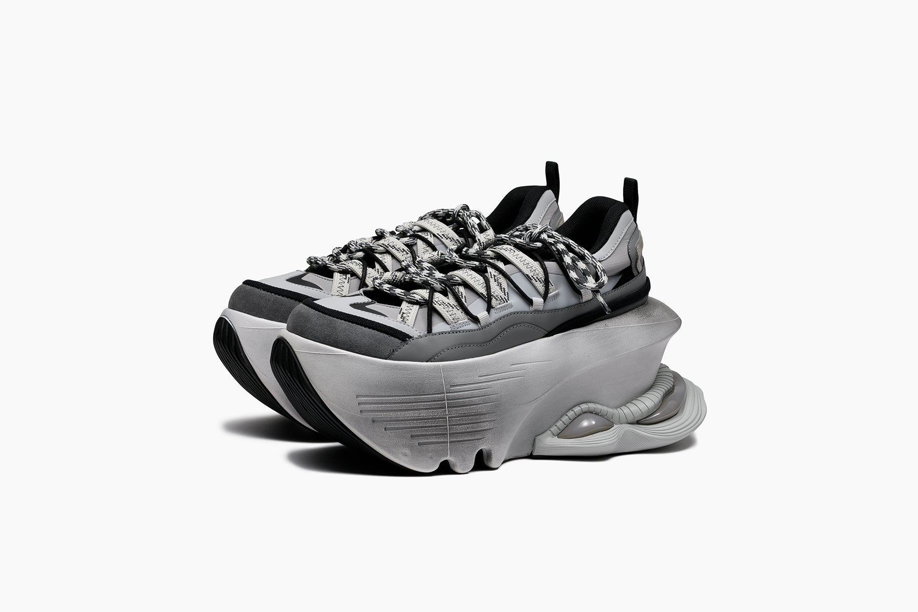 grounds JOG VISION FLUX OPEN LACE LIGHT GRAY / WHITE