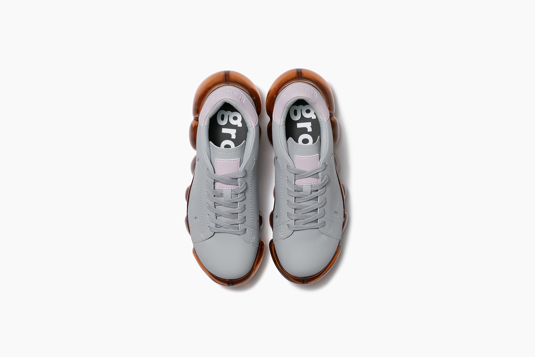 grounds JEWELRY COW　GRAY PINK / BROWN