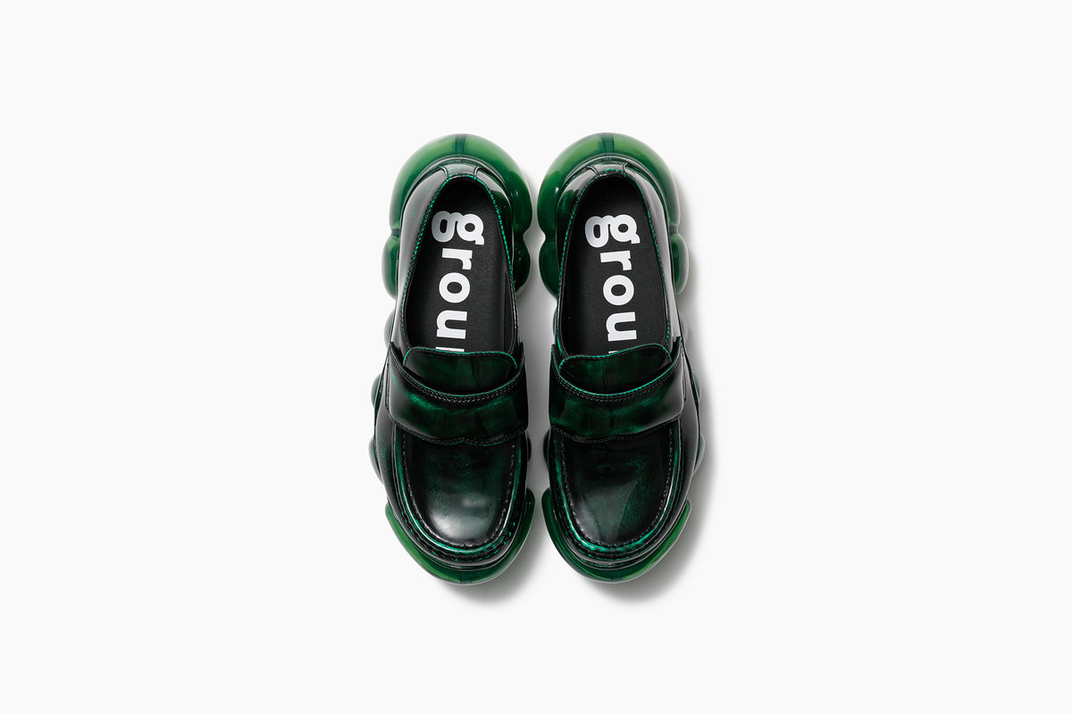 grounds JEWELRY LOAFER LEATHER EMERALD / EMERALD