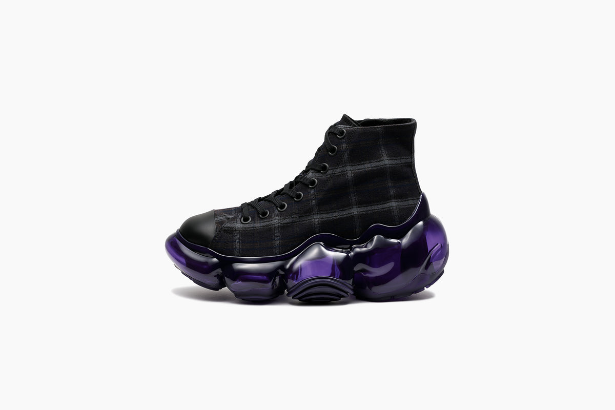 grounds MOOPIE HIGHCUT PURPLE PLAID / PURPLE