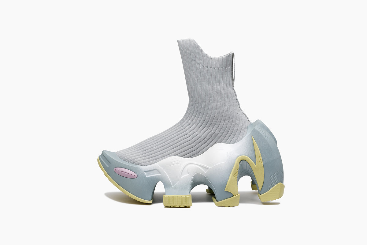 grounds BAT RIB SOCK LIGHT GRAY / GRAY YELLOW