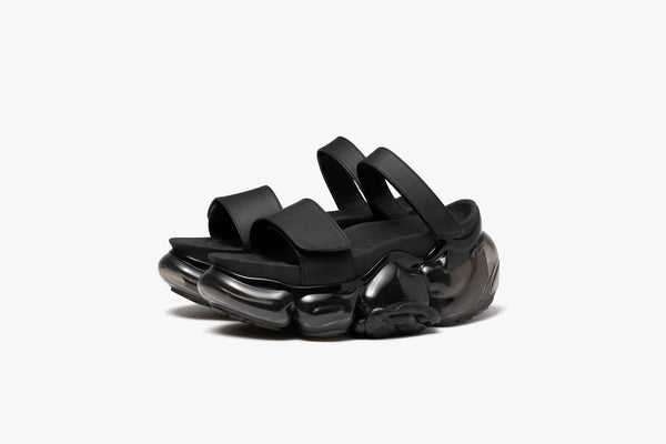 grounds MOOPIE LEATHER SANDAL BLACK / BLACK